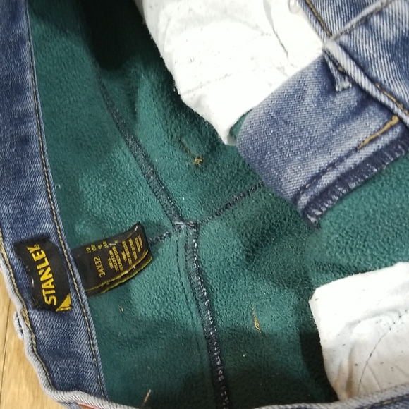 STANLEY Flannel Lined 5 Pocket Straight Leg Jeans 34 x 32 - Picture 5 of 14